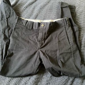 black dickies . slim skinny